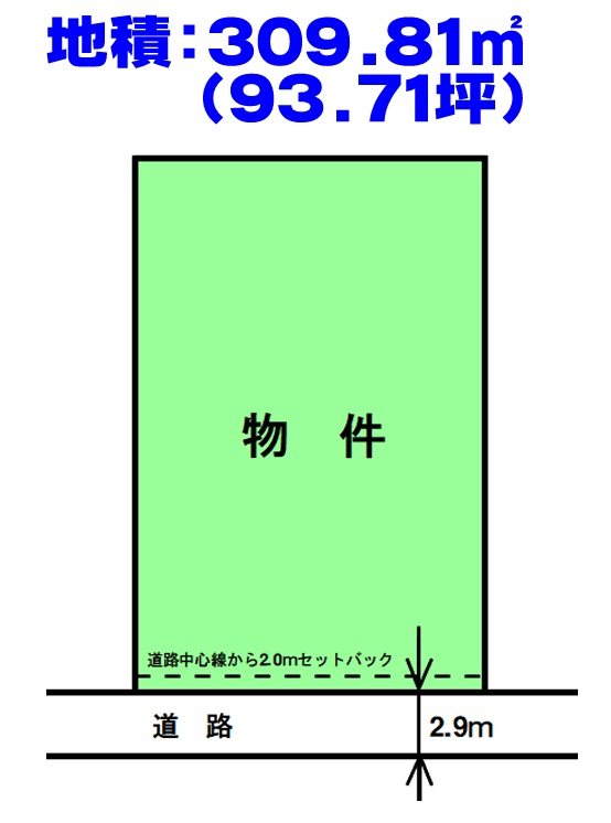 彦根市高宮町売地 間取図・土地図