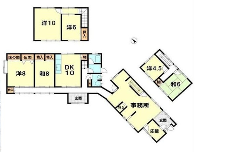 彦根市小泉町中古戸建 間取図・土地図
