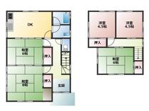 彦根市日夏町中古戸建 間取図・土地図
