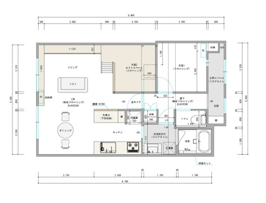 日光ハイツ彦根壱番館 間取図・土地図
