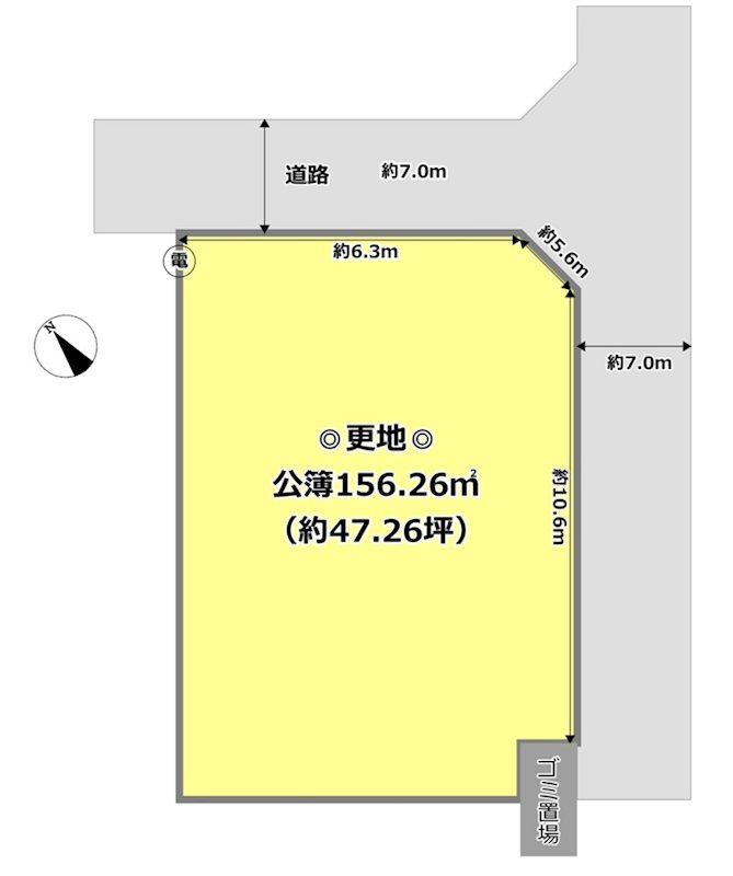 彦根市日夏町 間取図・土地図