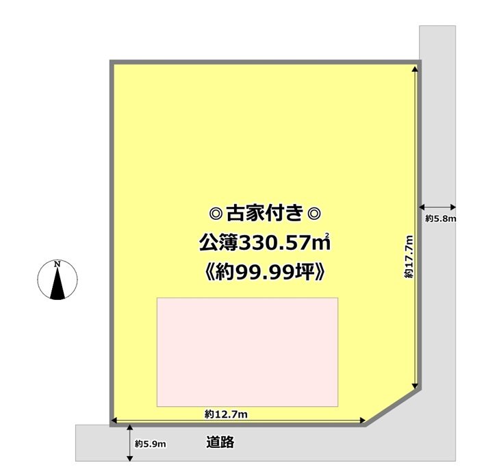 彦根市芹川町売地 間取図・土地図
