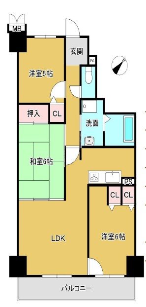 レークイーストＣＩＴＹ壱番館グレーシィ稲枝Ⅱ期棟 間取図・土地図