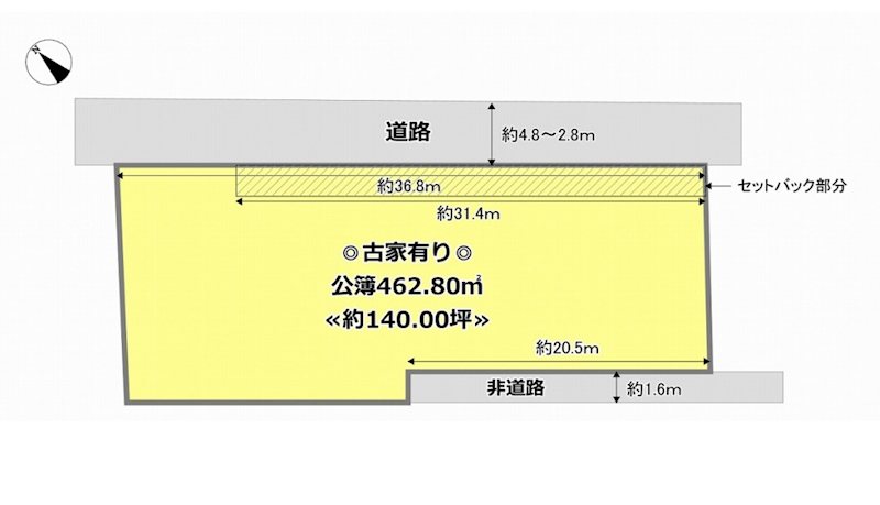彦根市上岡部町売地 間取図・土地図