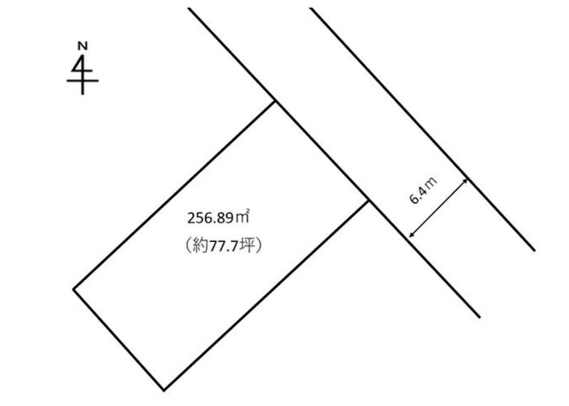 彦根市正法寺町売地 間取図・土地図