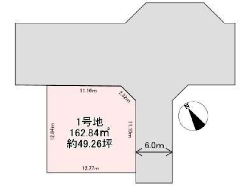 すまいるタウン大藪ひらただい　１号地 間取図・土地図