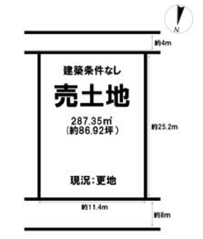 彦根市新海浜２丁目売地 間取図・土地図