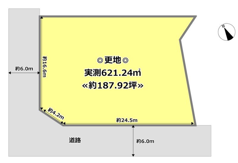 彦根市正法寺町売地 間取図・土地図