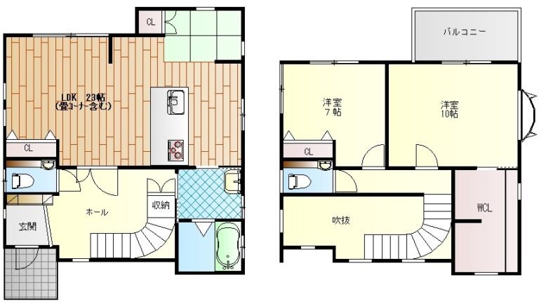彦根市高宮町中古戸建 間取図・土地図