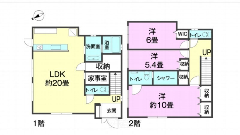 Akemichi house 間取図・土地図