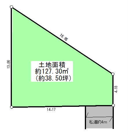 町田市相原町（丸山）売地 間取り図