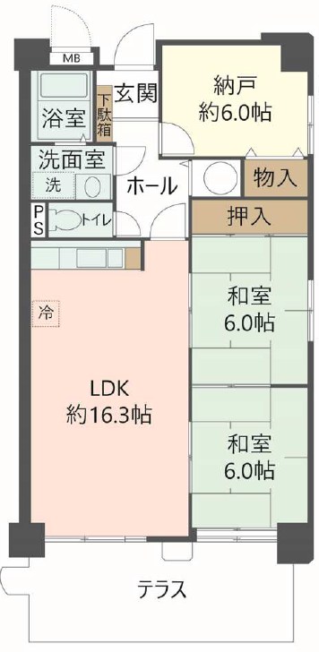 サンシャトー上町台 間取図・土地図