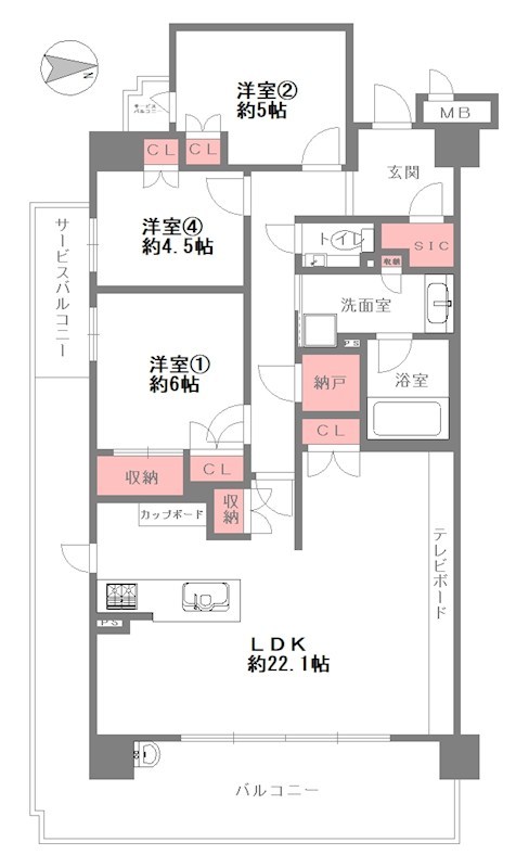 レーベン千里青山台GRAN HIGH 間取図・土地図