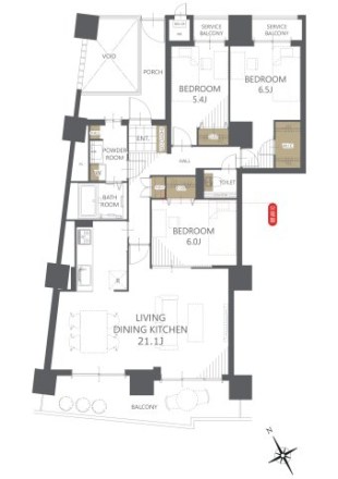 ベイシティ大阪センタープラザ 間取図・土地図