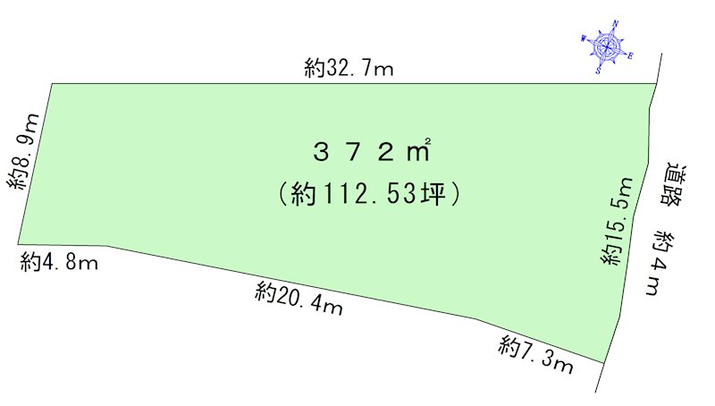 瑞浪市釜戸町　売地 間取図・土地図