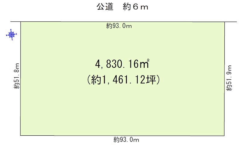 新潟県柏崎市　事業用売地 間取図・土地図