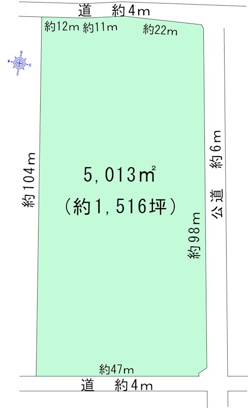 豊田市御作町　売地 間取図・土地図