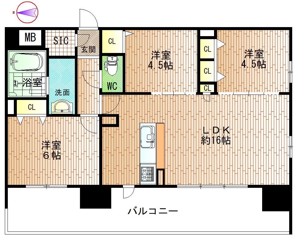 プレサンスロジェ栄 間取図・土地図