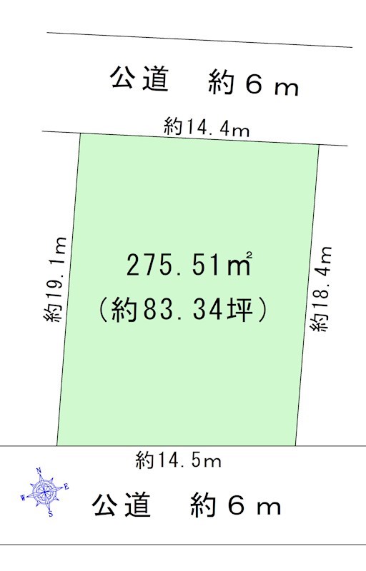 尾張旭市旭台　売地 間取図・土地図