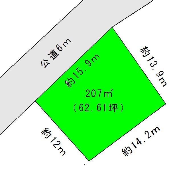 みよし市黒笹　売地 間取図・土地図