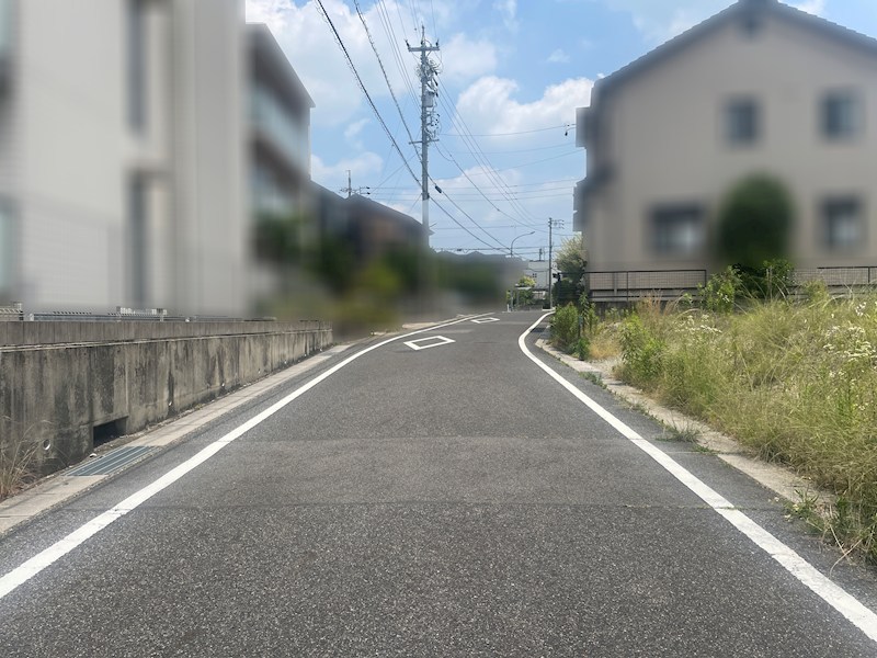 みよし市黒笹　売地 現地写真（前面道路含む現地写真）