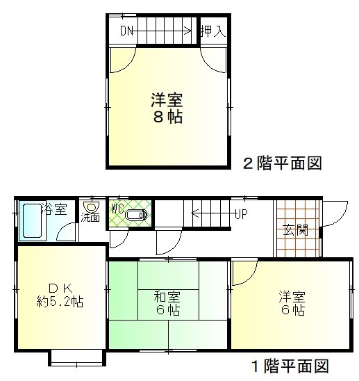 名古屋市守山区新守西　中古住宅 間取図・土地図