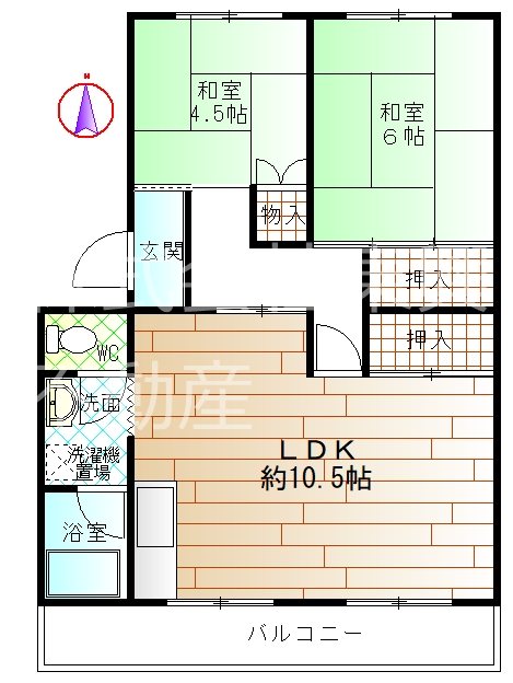 パビリオン百合ヶ丘C棟  間取図・土地図