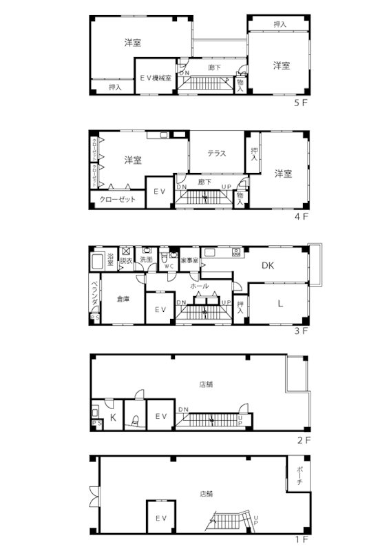 滋賀県東近江市八日市本町 間取図・土地図