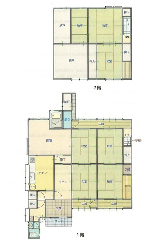 滋賀県東近江市八日市町 間取図・土地図