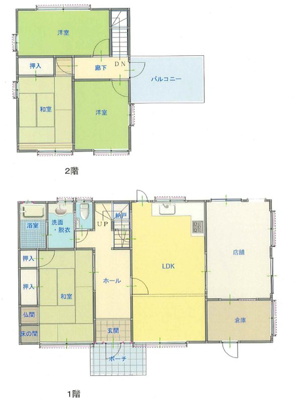 滋賀県東近江市三津屋町 間取図・土地図