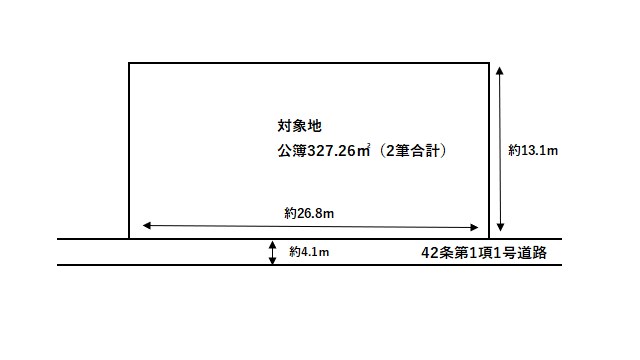 滋賀県東近江市西中野町 間取図・土地図