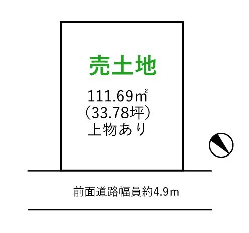 滋賀県近江八幡市上田町 間取図・土地図