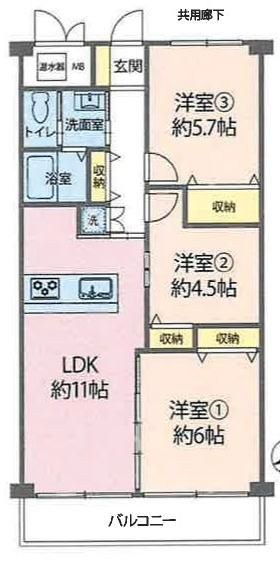 ルーセル南浦和 間取図・土地図