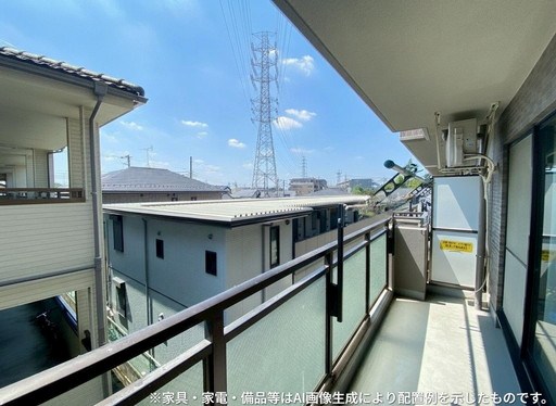 チサンマンション戸田 現地写真（バルコニー）