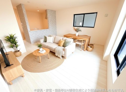 戸田市笹目３丁目新築戸建　全3棟　1号棟 内観写真（リビング）