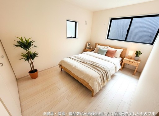 戸田市笹目３丁目新築戸建　全3棟　1号棟 内観写真（寝室）