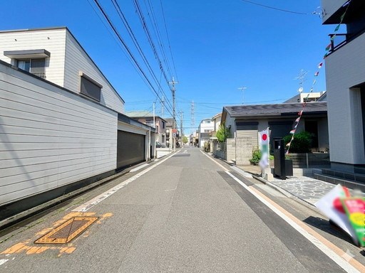 戸田市笹目３丁目新築戸建　全3棟　1号棟 現地写真（前面道路含む現地写真）