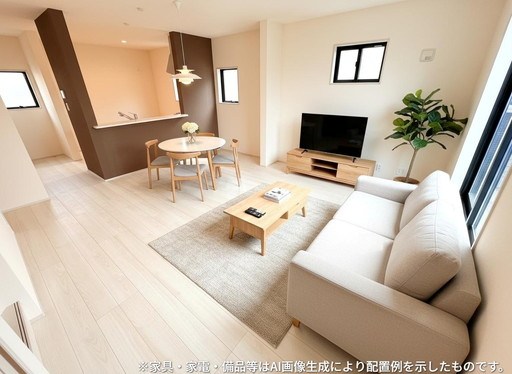 戸田市笹目３丁目新築戸建　全3棟　3号棟 内観写真（リビング）