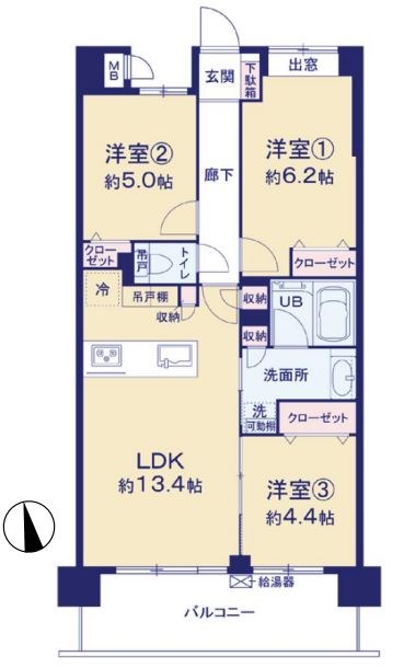 レリア蕨塚越 間取図・土地図