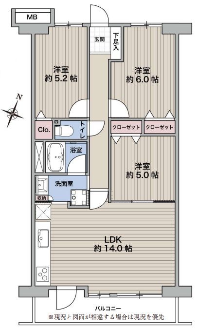 グリーンライフ蕨市民公園 間取図・土地図