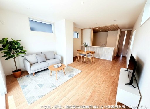 さいたま市南区白幡６丁目新築戸建　全3棟　1号棟 内観写真（リビング）