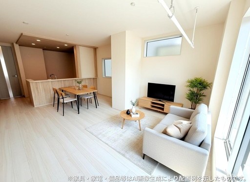 さいたま市南区白幡６丁目新築戸建　全3棟　2号棟  内観写真（リビング）
