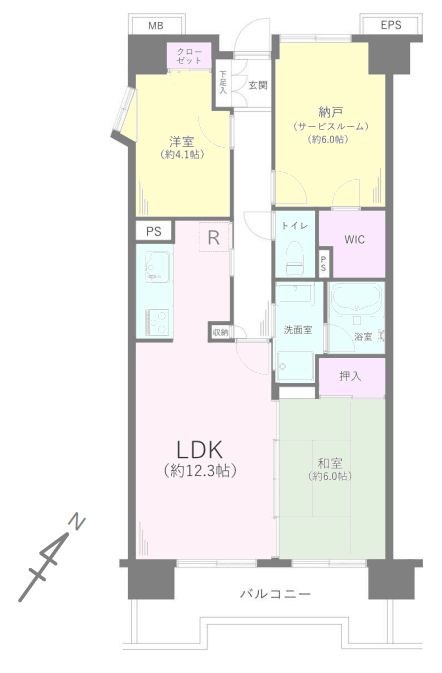 サニークレスト武蔵浦和 間取図・土地図