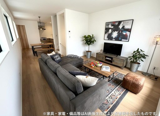さいたま市南区鹿手袋１丁目新築戸建　全2棟　1号棟 内観写真（リビング）