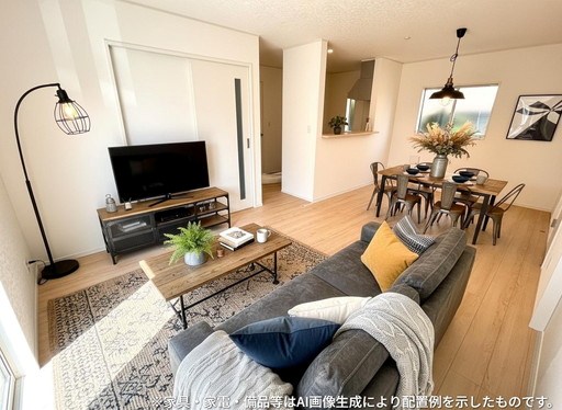 戸田市笹目７丁目新築戸建　全1棟 内観写真（リビング）