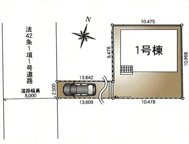 戸田市笹目７丁目新築戸建　全1棟 区画図