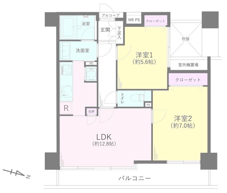 コート浦和常盤 間取図・土地図