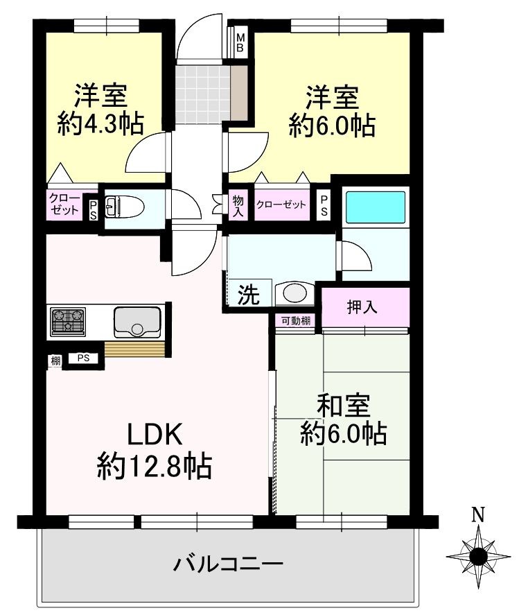 コスモ戸田パークスクエア 間取図・土地図