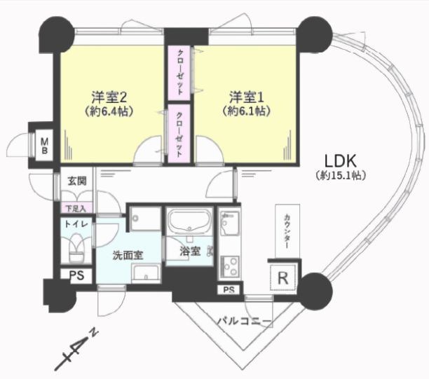 アルファータワー西川口 間取図・土地図