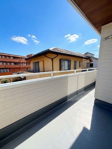 戸田市美女木１丁目新築戸建　全4棟　3号棟 現地写真（バルコニー）
